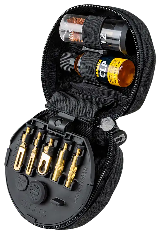Otis FG753G Multi-Caliber 3-Gun Competition Cleaning Kit for Universal 12 Gauge Firearms with Bronze Bristle