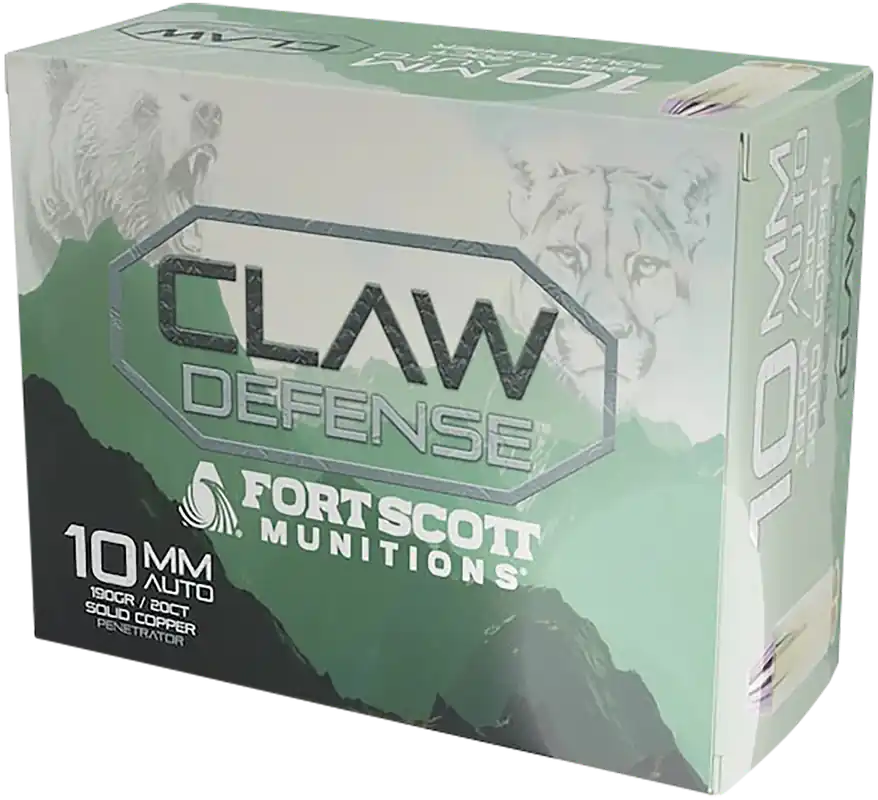 Fort Scott Munitions 10mm 190gr Claw Defense Ammo - 20 Rounds per Box