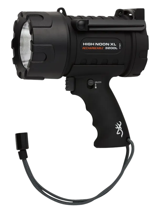 Browning High Noon XL Black LED Flashlight 100-3200 Lumens