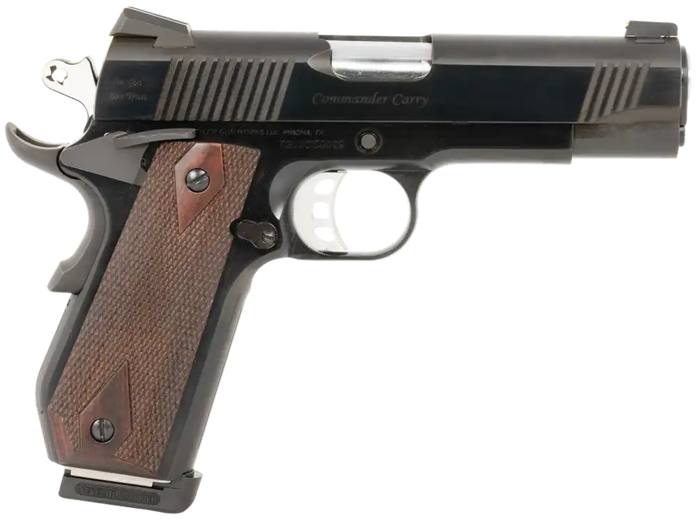 Custom 1911 Commander .45 ACP with Stainless Match Barrel and Walnut Grip