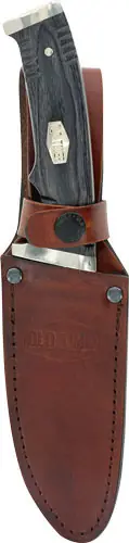 Old Timer Heritage 5" D2 Fixed Blade Knife with Leather Sheath