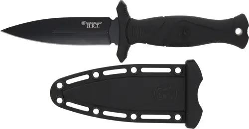 S&W HRT Boot/Neck Knife with 4" Blade and Sheath
