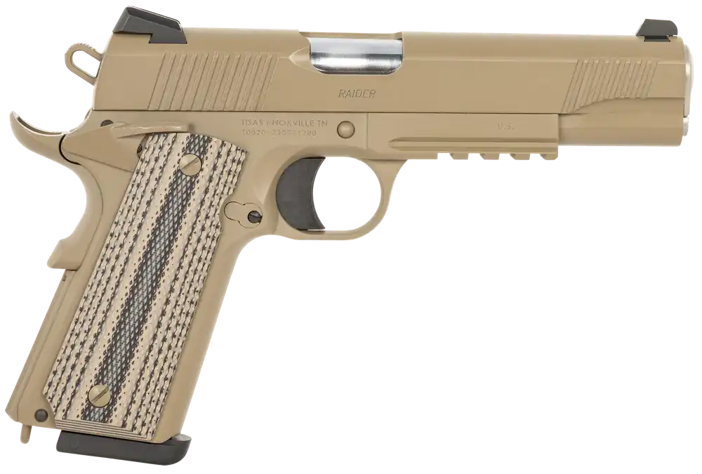 SDS Imports 1911 Raider Carry 9mm Pistol with FDE Cerakote and G10 Grips