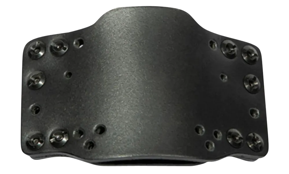 Limbsaver CrossTech Compact Universal Handgun Holster, Ambidextrous, Black Leather, Belt Clip, 1.75" Belt Width