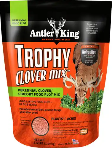 1/2 Acre 3.5lb Antler King Trophy Clover for Spring/Fall Planting