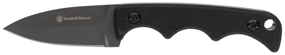 Smith & Wesson H.R.T. Neck Knife with Titanium Nitride Coated Blade and G10 Handle