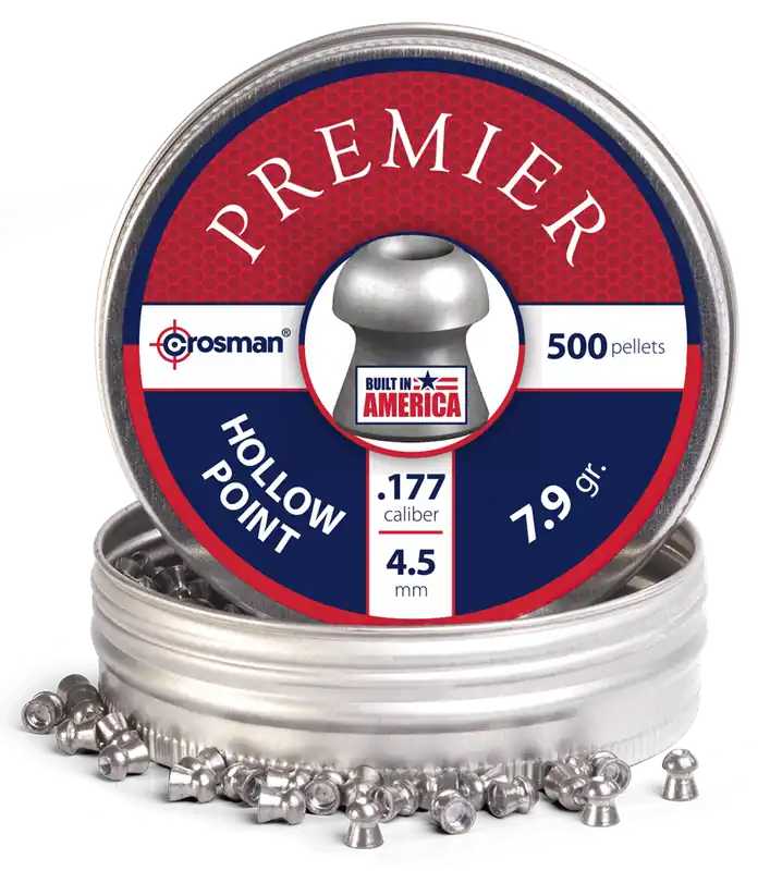 Crosman Premier .177 Caliber Hollow Point Pellets - 500 Count Tin