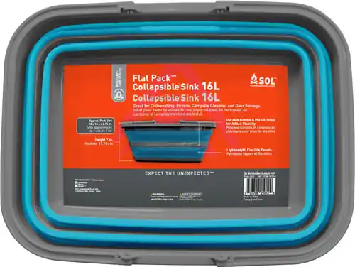 Collapsible Sink with Sturdy Carry Handle - 16L Capacity