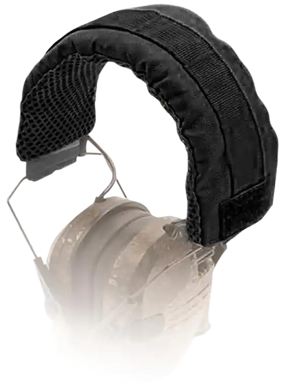 Walker's Razor Headband Wrap - Black Nylon with Molle Webbing