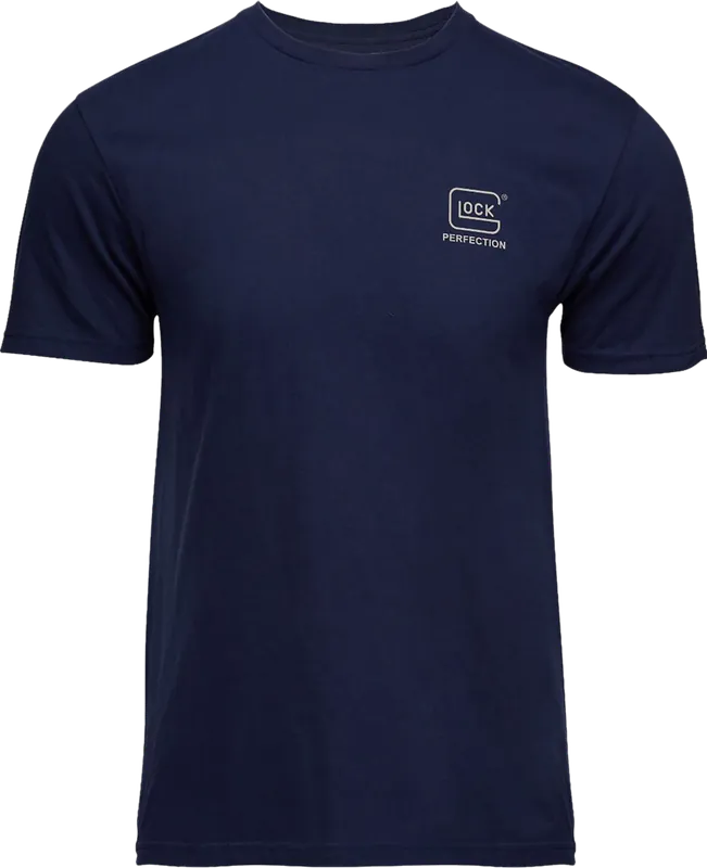 Glock AP96196 Navy Ringspun Cotton XL Short Sleeve Tee