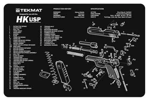 HECKLER & KOCH USPTEKMAT 11"x17" Armorers Bench Mat