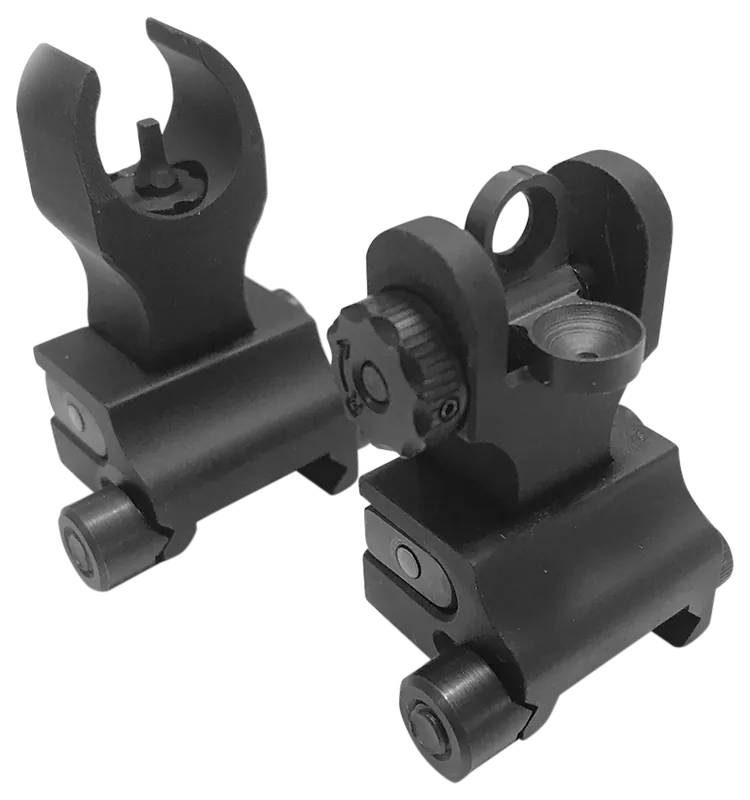 Samson FFSFRSPKG Folding HK Front & A2 Rear Sight Set for AR-15 - Black Anodized