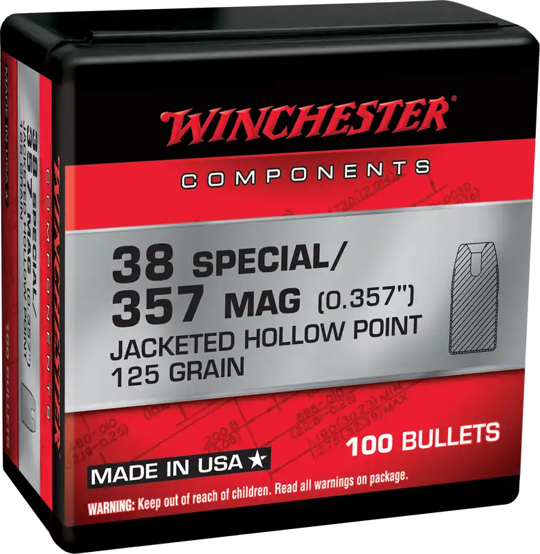 Winchester 38 Special 125gr JHP Ammo - 100 Rounds