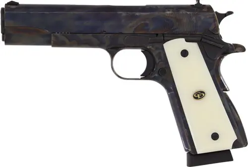 Charles Daly 1911 Field .45 ACP with 5" Case Colored Finish and Ivory Grips