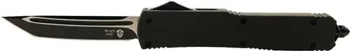 Slim Black Tanto OTF Knife 3.1" Blade