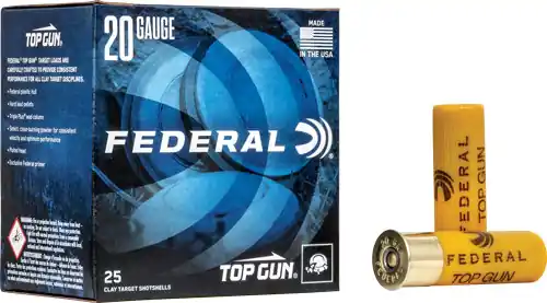 Federal Top Gun 20GA 7/8oz #8 Shot 250-Round Case - 1210 FPS